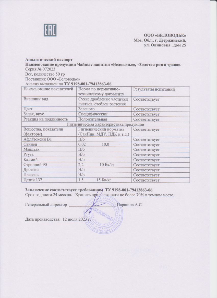 Паспорт №072023